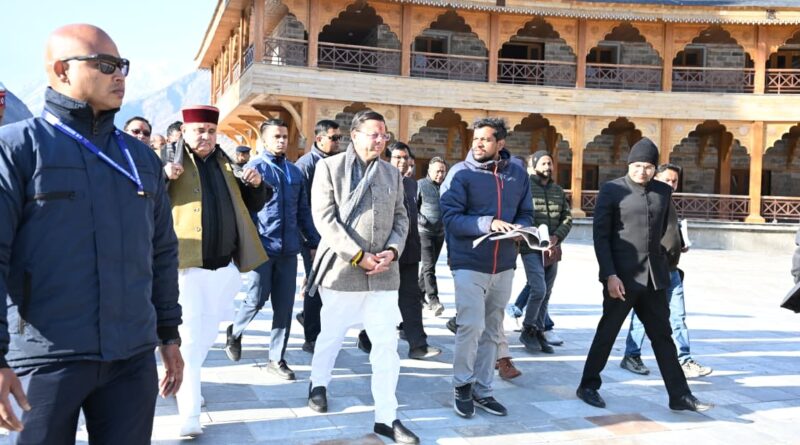 मुख्यमंत्री धामी ने ग्राउंड जीरो पर उतरकर बद्रीनाथ धाम मास्टर प्लान की गहन समीक्षा की