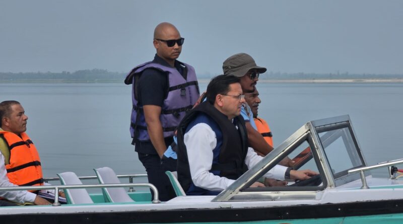 मुख्यमंत्री  पुष्कर सिंह धामी ने गदरपुर में अंतर्राष्ट्रीय क्याकिंग एवं कैनोइंग प्रतियोगिता की तैयारियों का लिया जायजा