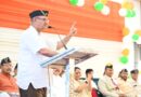 कोटद्वार में आयोजित वीर सैनिक सम्मान समारोह को संबोधित करते सैनिक कल्याण मंत्री गणेश जोशी