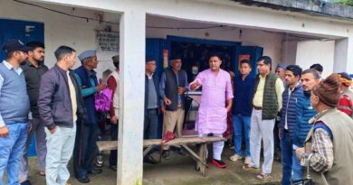 मंत्री कैड़ा ने भीमताल विधानसभा क्षेत्र के आपदा प्रभावित क्षेत्रों का लिया जायजा