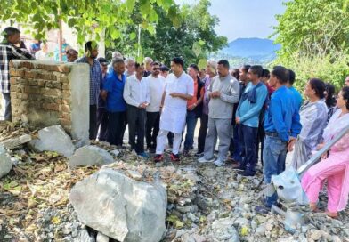 मंत्री कैड़ा ने भीमताल विधानसभा क्षेत्र  आपदा का  लिया जायजा 