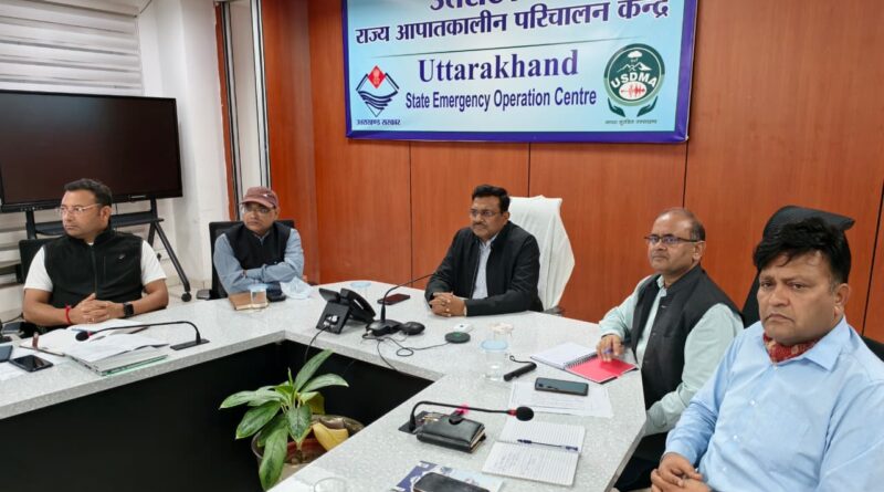 कहा-राज्य के नागरिकों की सुरक्षा सर्वोच्च प्राथमिकता, मुख्य सचिव ने एसईओसी से की स्थिति की समीक्षा